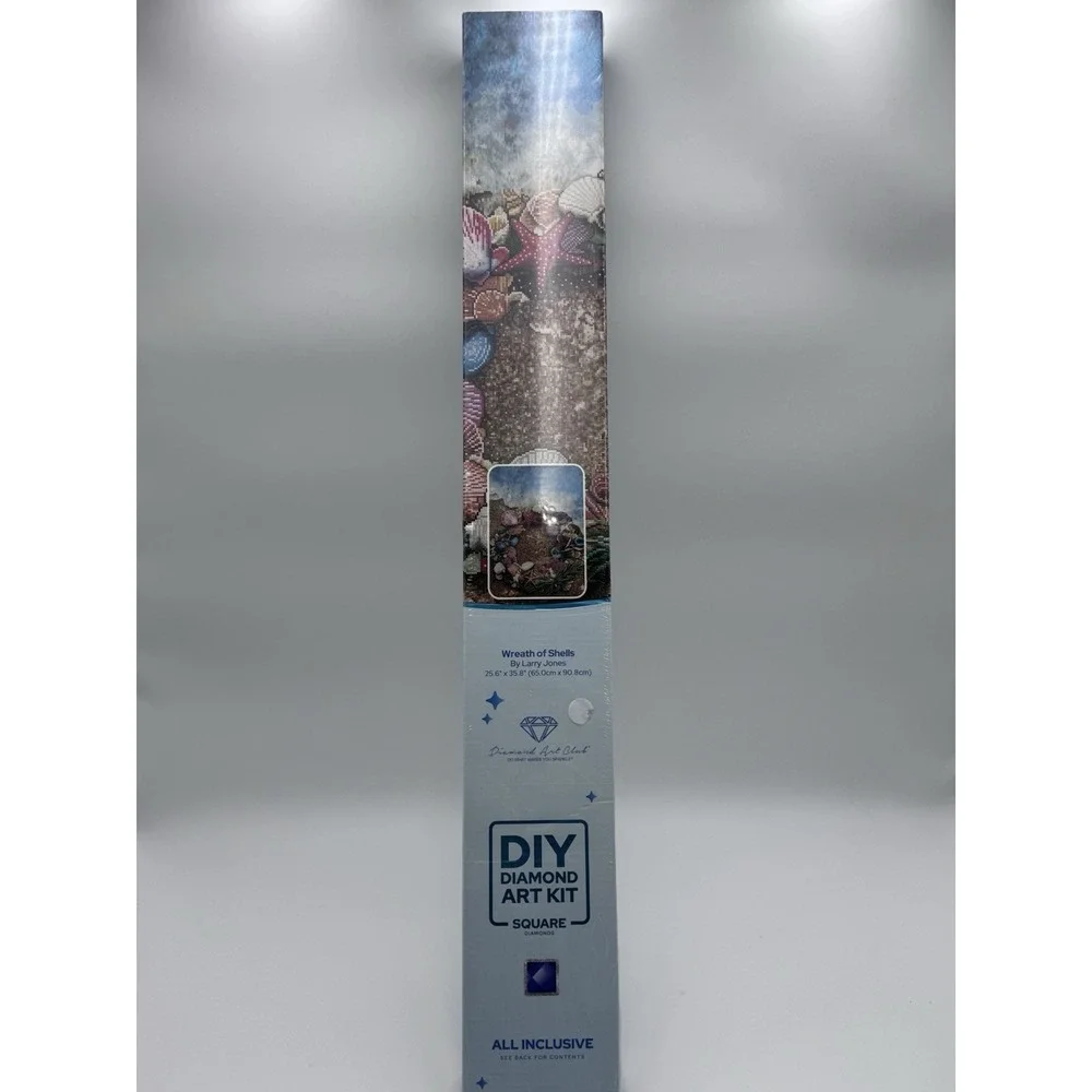Rare Diamond Art Club Wreath Of Shells DIY Diamond‎ Art Kit 25.6X35.8 Christmas
